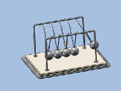 SolidWorks牛顿摆仿真分析